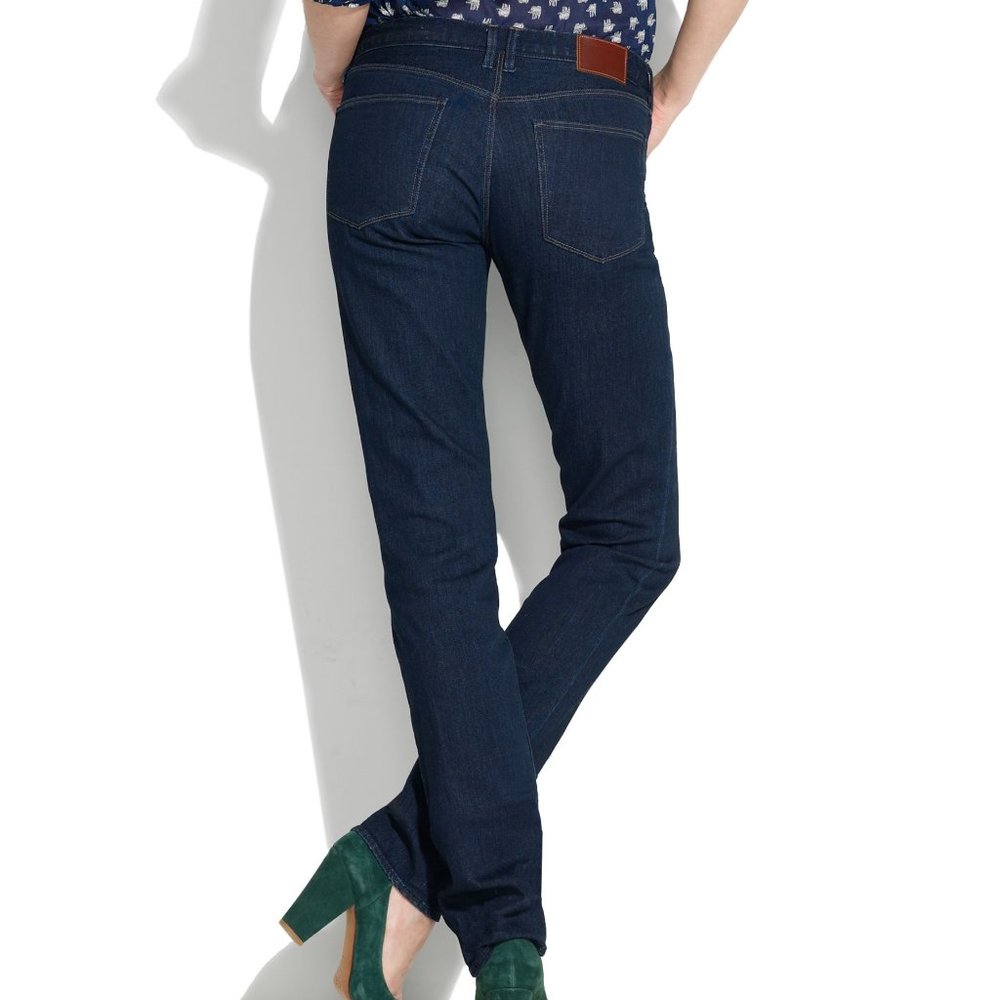 Madewell Jeans 27 x 32 Blue Rail Straight Stretch - Picture 1 of 7